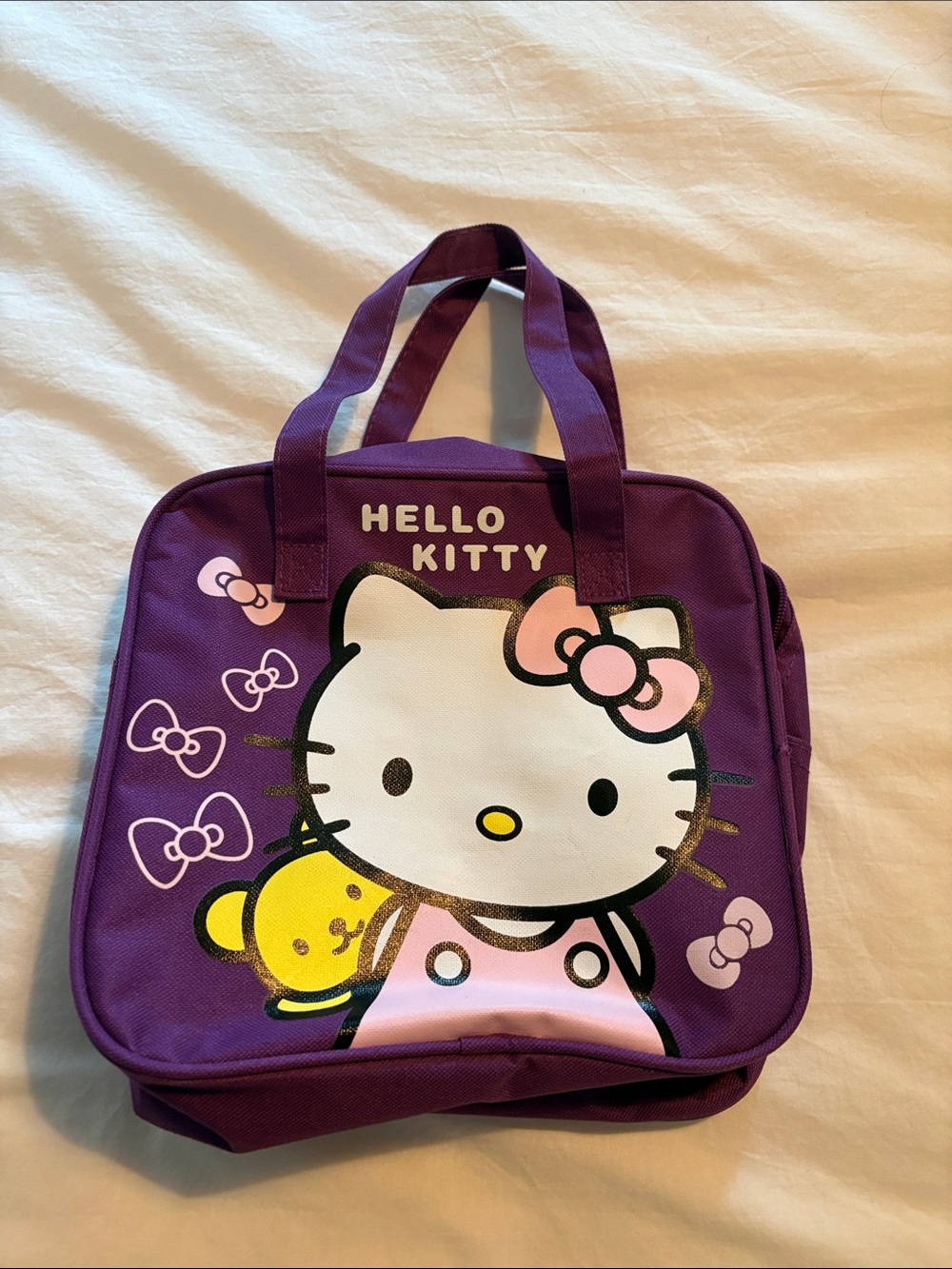 Hello Kitty Purple Bag lunch kit not insulated